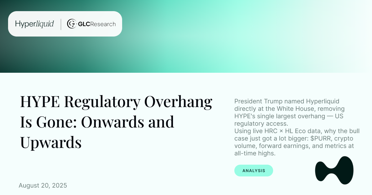 HYPE Regulatory Overhang Is Gone: Onwards and Upwards